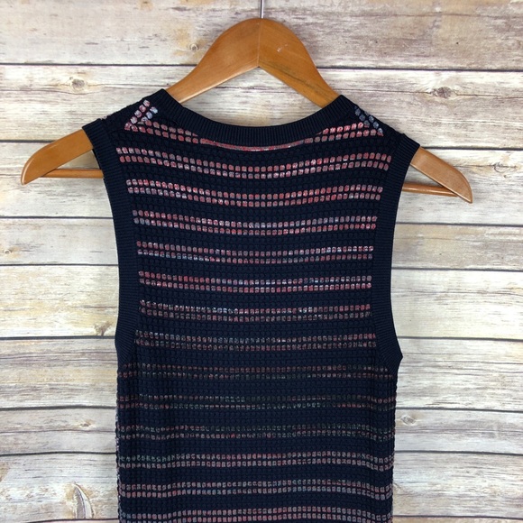 Rachel Rachel Roy | Space Dye Striped Midi Dress M - Picture 7 of 7